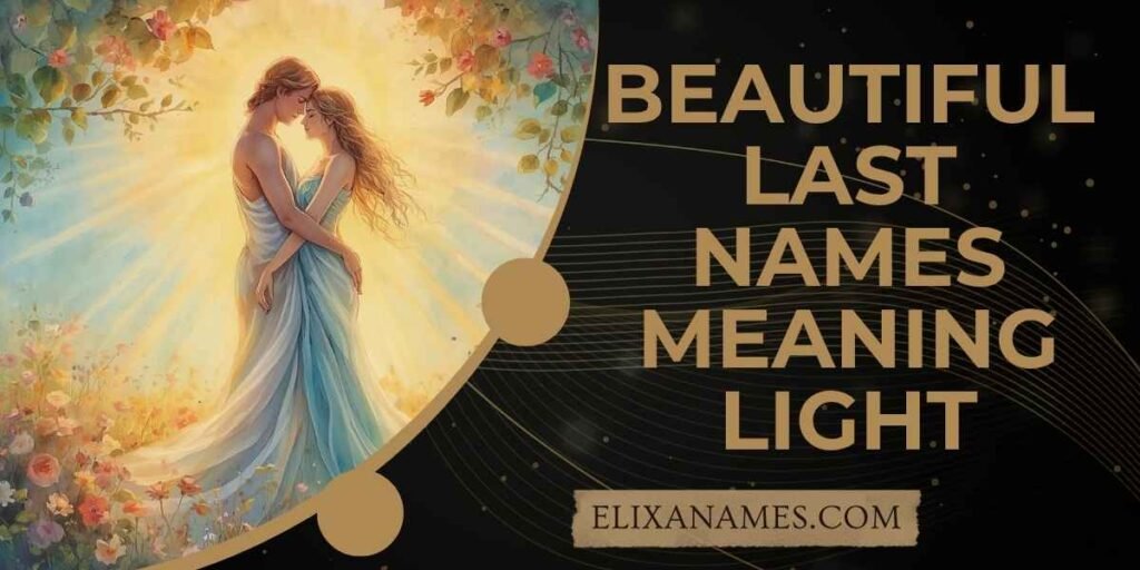 Beautiful Last Names Meaning Light