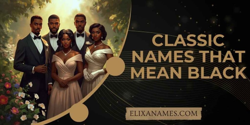 Classic Names That Mean Black