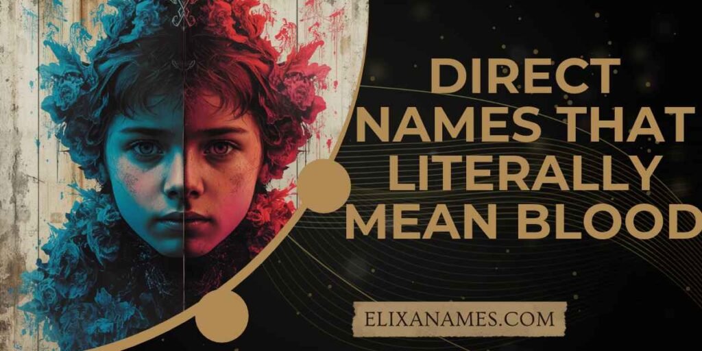 Direct Names That Literally Mean Blood