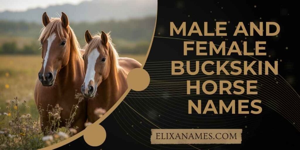 Male and Female Buckskin Horse Names
