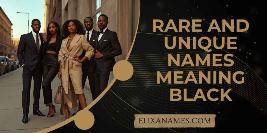 Rare and Unique Names Meaning Black